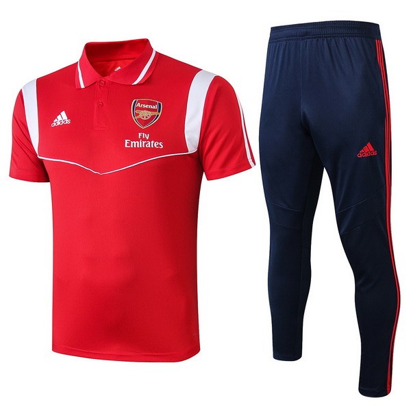 Polo Arsenal Conjunto Completo 2019-20 Rojo Blanco